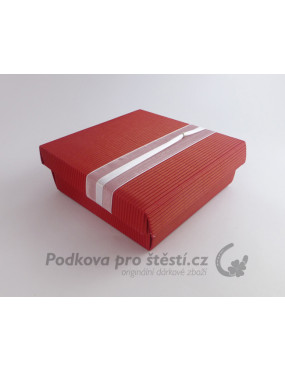 Dárkový balíček s podkovou + zdobená krabička 18, RŮZNÉ BARVY