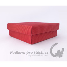 Dárková krabička ROVNÁ vlna, červená / VÍCE VARIANT