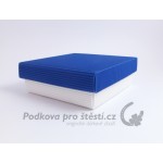 Dárková krabička ROVNÁ vlna, bílá + tmavě modrá / DUO / VÍCE VARIANT