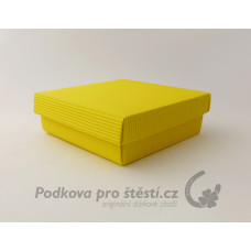 Dárková krabička ROVNÁ vlna, žlutá / VÍCE VARIANT