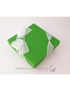 Dárkový balíček s podkovou + zdobená krabička 19, RŮZNÉ BARVY