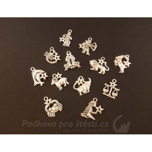 Přívěsek kovový cca 20x25 mm – znamení zvěrokruhu