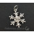 15 - Přívěsek kovový 28x20 mm - vločka  + 11 Kč 