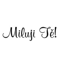 Nápis č.7, miluji tě / RŮZNÉ BARVY