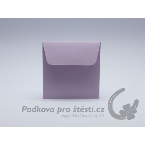 Barevná obálka malá velikost S (8,5 x 8,5 cm) - světle fialová