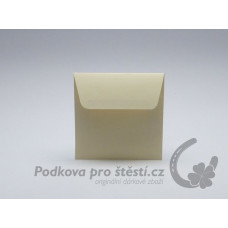 Barevná obálka malá velikost S (8,5 x 8,5 cm) - béžová