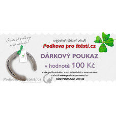 Dárkový poukaz ELEKTRONICKÝ v hodnotě 100 Kč