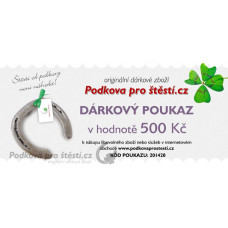 Dárkový poukaz ELEKTRONICKÝ v hodnotě 500 Kč