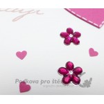 Přání ručně vyrobené C6, dvě srdce