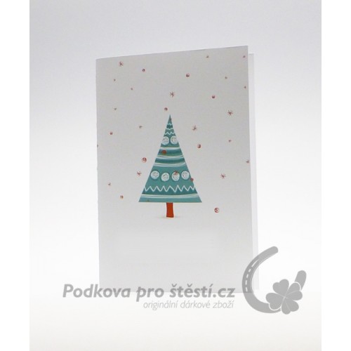 Přání tištěné C6, vánoce, VE DVOU VARIANTÁCH