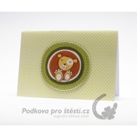 Přání tištěné C6, teddy bear