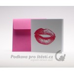 Přání tištěné malé S, kisses