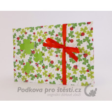 Přebal na peníze / poukaz 16, Vrstvené čtyřlístky / RŮZNÉ VELIKOSTI
