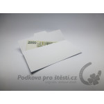 Přebal na peníze / poukaz, ptáček s dopisem