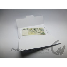 Přebal na peníze / poukaz, ptáček s dopisem